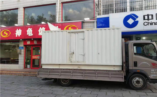 排浦镇出租发电机施工案例